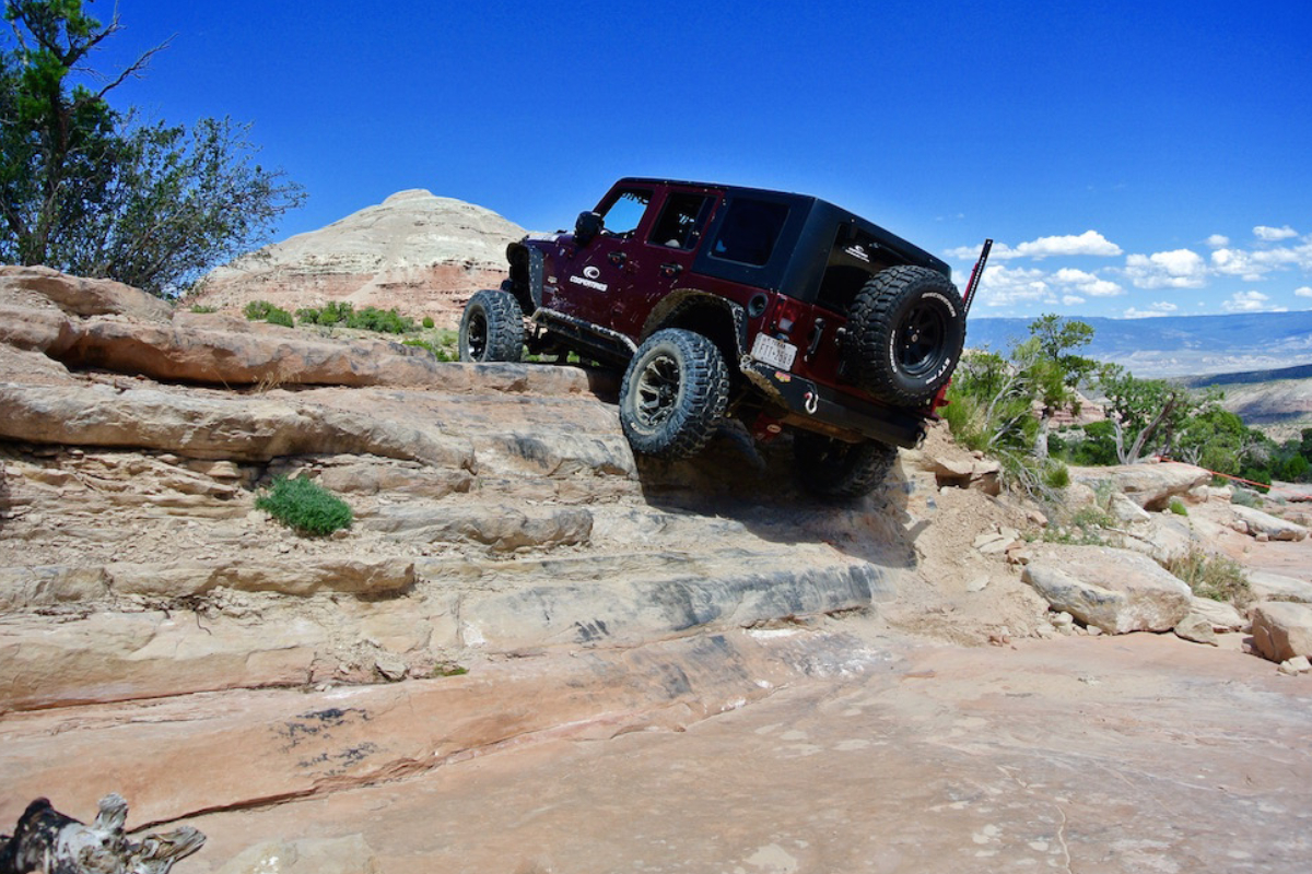 Large Rocks On The Road, Extreme Travel Adventure In Nature - Offroad In Wild Mountains Concept